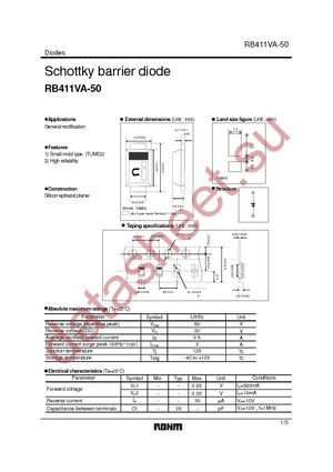 RB411VA-50TR datasheet  